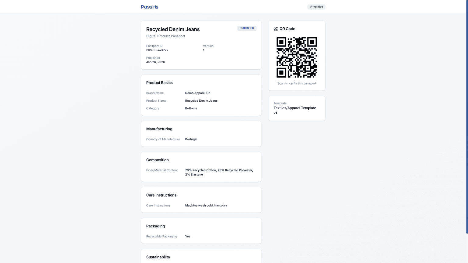 Sharing & Access Control — Passiris platform